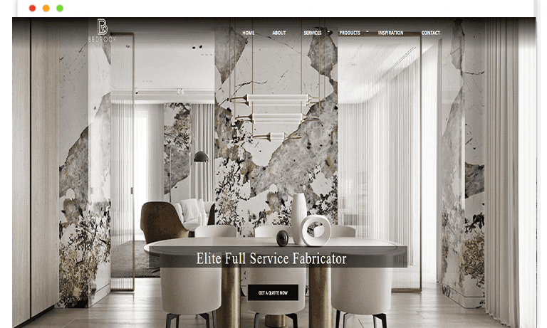 Bedrock Stones website by Saintcode