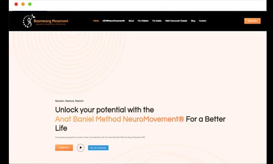 Boomerang Movement website by Saintcode