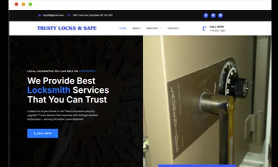 Trusty Locks & Safe website by Saintcode